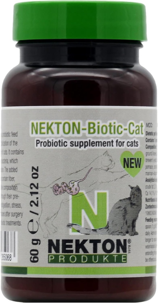 Cats 60g/2.1oz를 위한 Nekton-Biotic 고양이 Probiotic 보충교재