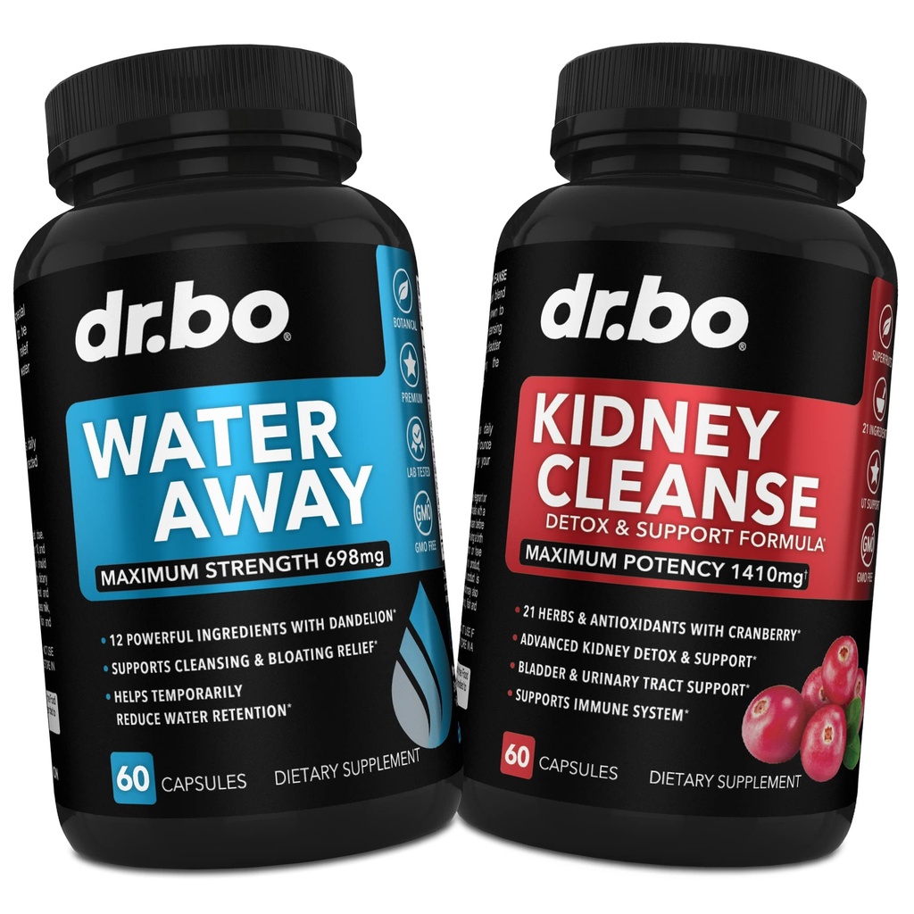 물 보유를위한 물 약 치료 - Kidney Cleanse Detox Support Supplement - Away Herbal Diuretic Supplements - Kidney, Bladder Control & Urinary Tract Health Renal Formula를 수리하는 데 도움이됩니다.