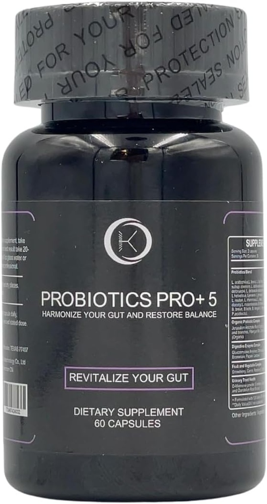 PROBIOTICS PRO + 5 Pearl Probiotic Daily Probiotic for Women and Men - Prebiotics의 60 일 공급은 Gut 및 Restore Balance, Softgel을 조화시킵니다.