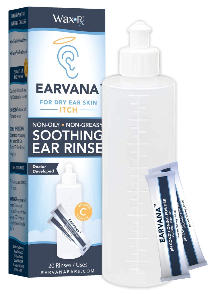 EARVANA Soothing Ear Rinse for Dry Ear Itch의