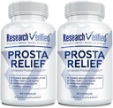연구 Verified® Prosta Relief - Palmetto와 Bioperine® - 전립선 건강; Bladder & Urinary 건강, 드라이브 및 성능; 순수 자연, 90 캡슐 (2 팩)