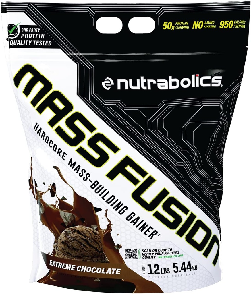 Nutrabolics 질량 융합 (Extreme Chocolate, 12 Ib (29 서빙)
