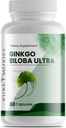 Ginkgo Biloba 및 Ginseng 두뇌 다이어트 보충 지원 뇌 기능, 기억, 정신 건강, 모든 자연, 혈액 순환 개선