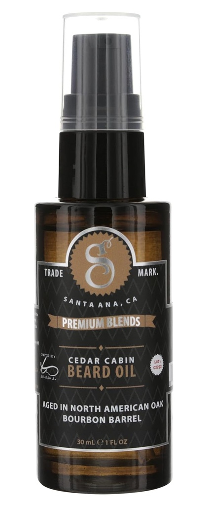 Suavecito Premium Blends Beard Oil - 헤어, 히팅 스킨, 에리밍 Beard Dandruff, 건강한 Beard Growth - 1온스