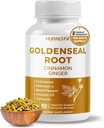 Goldenseal 뿌리 8-in-1 공식 - Cinnamon Ginger Echinacea Elderberry 검정 고추 비타민 D3 - 비 GMO, 글루텐 자유로운, Soy 자유로운