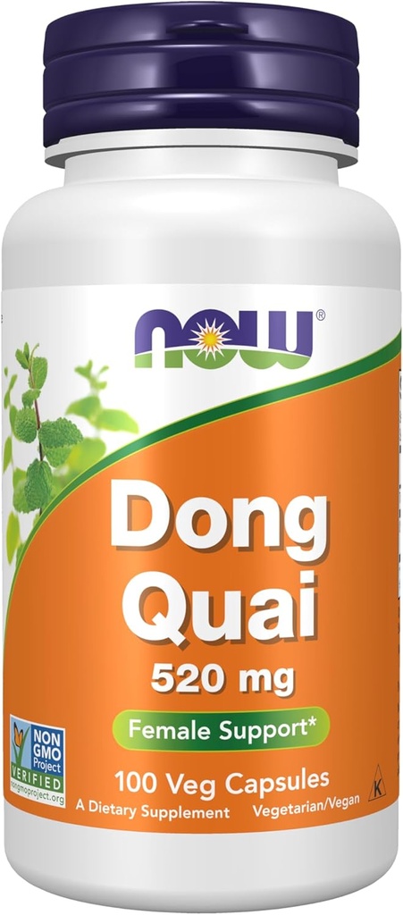 지금 보충 교재, Dong Quai (Angelica sinensis) 520 mg의 여성 지원*, 100개의 Veg 캡슐