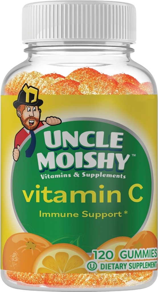 Echinacea 120 Yummy 오렌지 풍미 젤리 곰을 가진 삼촌 Moishy 비타민 C