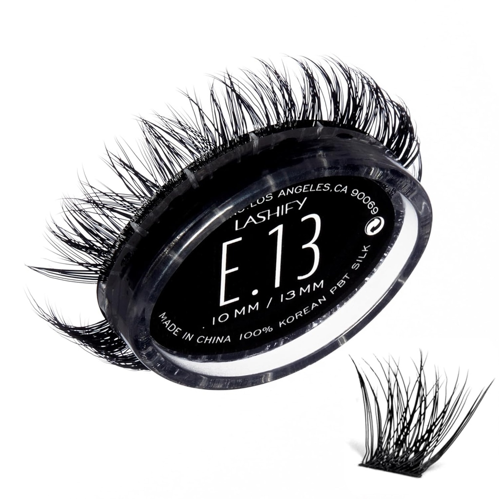 Lashify Extreme 13mm Gossamer DIY 속눈썹 연장 리필, 검정, Tremendous 볼륨을 추가하는 쉬운 발톱