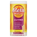 Metamucil, Psyllium Husk 분말, 설탕, 114 서빙, 4-in-1 섬유 보충, 매일 심리학 후스크 섬유 분말 지원 일반 건강 증진 *