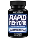 Rapid Rehydr8 Electrolyte Tablets 100 캡슐 - 크림핑 예방 및 지원 근육 내구시간 및 복구 - 100 삼키기 캡슐에 쉬운