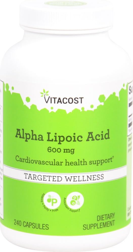 Vitacost 알파 Lipoic 산 -- 600 mg - 240의 캡슐