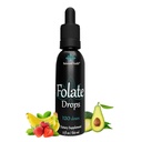 Folate 드롭 - 120 서빙, 2oz, Butterscotch 맛, 500mcg L-5-MTHF Folic 산 보충교재