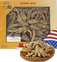 핸드 선택 미국 위스콘신 농장 인삼 뿌리 중간 美国 Medium州 Medium西花 花花 | Cultivated Wisconsin American Ginseng 대형 8oz/Box