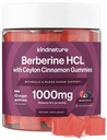 Ceylon Cinnamon & Resveratrol을 가진 생물 Berberine Gummies 1000mg - 혈당 지원을 위한 설탕 자유로운 채식주의자 보충교재, 대사, Cravings Wellness – Non-GMO, 글루텐 자유로운