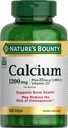 자연의 Bounty 칼슘 1200 mg 1000 IU 비타민 D3 - 뼈 건강 Softgels, 칼슘 및 비타민 D 보충, 글루텐 무료, 일 당 2 Softgels, 120 ct (팩 1)