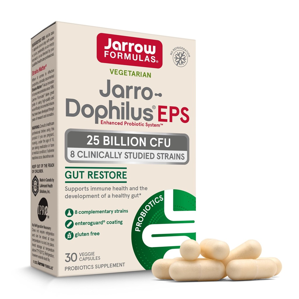 Jarrow Formulas Probiotics for Women and Men Digestive Health - Probiotic Nutritional Supplements, Gut Health, 25 Billion CFU, 30 캡슐, 30 일 공급