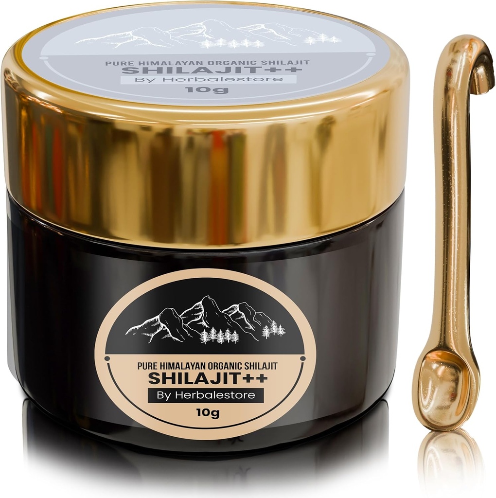 시라지트++ Pure Himalayan Shilajit Resin 10g | 600mg Potency, Shilajit Pure Himalayan Organic- Pure Shilajit for Women |시라지트 에너지 | 히말라야 Shilajit for Men