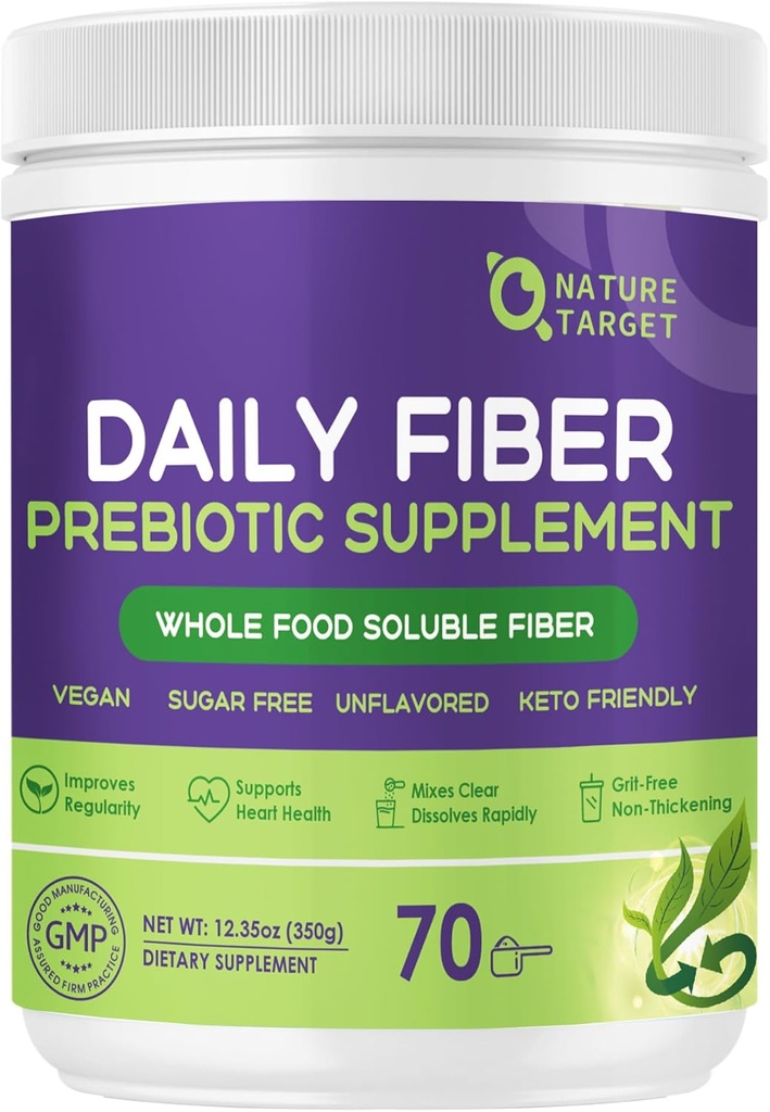 매일 섬유 보충교재 - Gut 건강을 위한 녹는 Prebiotic 섬유 분말, Digestive 건강 & 일정한을 위한 전체적인 음식 높은 섬유, unflavored 명확한 섞는 분말, 글루텐 & 설탕 자유로운, Keto - 70의 서빙