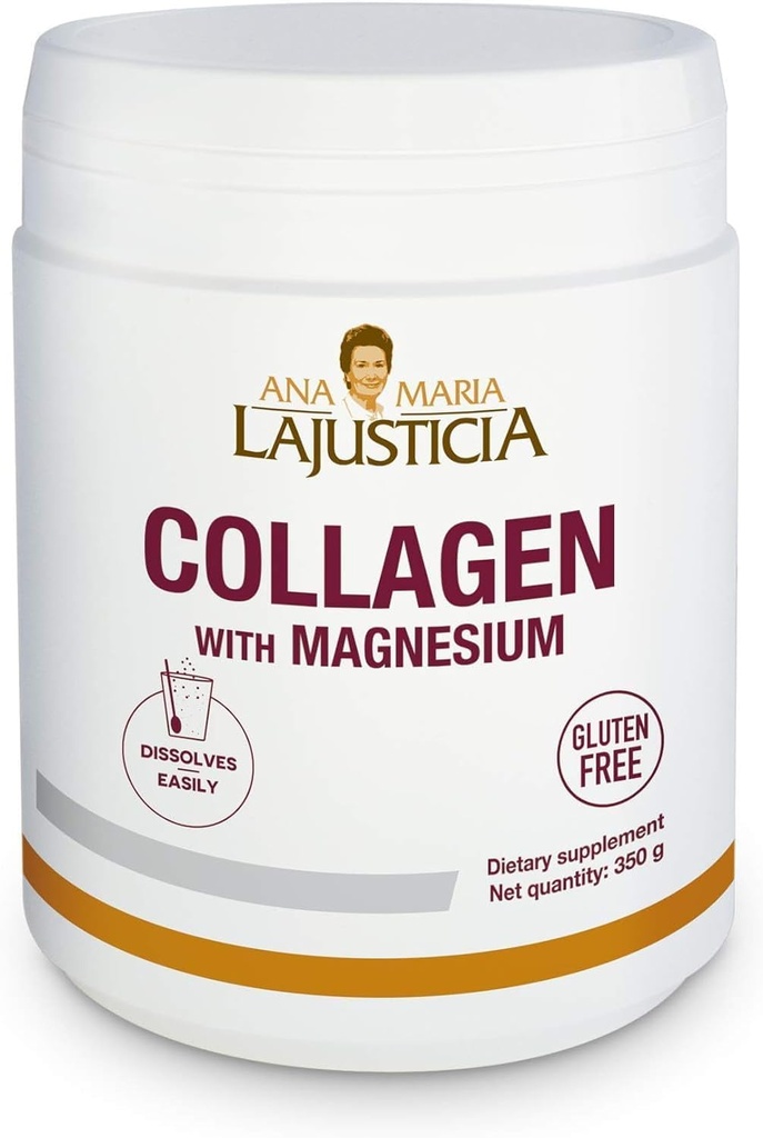 Ana Maria Lajusticia Collagen 와 마그네슘 분말 (350g 천연 맛)