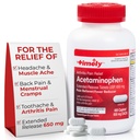 시간 모자 LABS, INC. 적시 Acetaminophen 650 MG - 400 캡슐 - 장시간 방출 - 합동 고통 기복, 고통 Reliever & 관절염 고통 기복