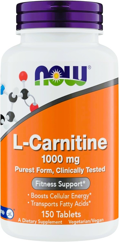 지금 보충 교재 L 카르니틴 1000mg - 150의 정제 가치 크기, 지원 Lean 근육 성장, Carnipure, 비 GMO, 코셔, Vegans, Athletes 및 에너지 지원을 위한 이상