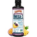 Barlean의 오메가 3 물고기 기름 액체 보충 남자와 여자, 열정 파인애플, 1500mg EPA 및 DHA 지방산, 16 oz