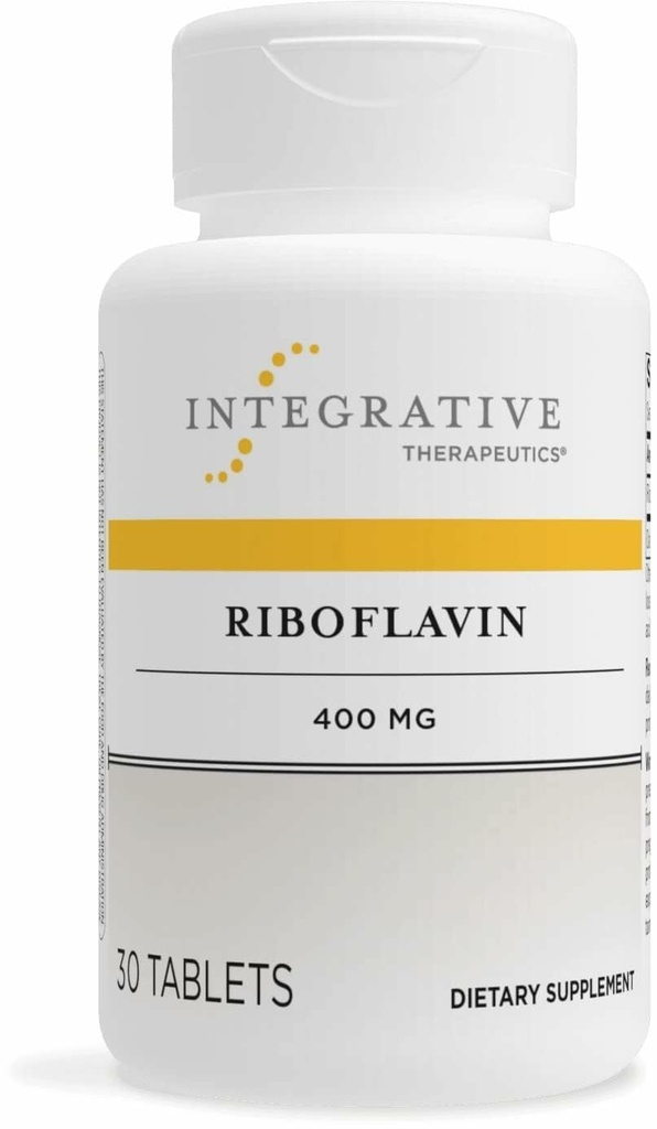 Integrative Therapeutics Riboflavin - 셀룰러 에너지 지원을위한 B2 비타민 보충 * - Vitality & Red Blood Cell Production* 지원 - 글루텐 - 무료 및 낙농 - 무료 - 30 개 (30 인분)