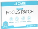 JJ CARE 초점 패치 - 성인, 지원 농축, 초점 및 기억을위한 50 개의 모든 자연 초점 플러스 패치 팩 | 뇌 패치의 50 일 공급