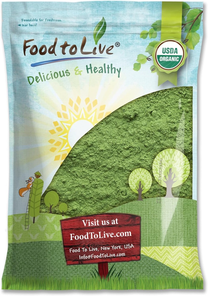 유기 SuperGreens 분말 혼합, 6 파운드 – 혼합 칼, Moringa, Spirulina, Wheatgrass 분말. 비 GMO, 순수, 비건, 대량. 산화 방지제, Chlorophyll에 있는 부유한. 주스, 스무디, 베이킹