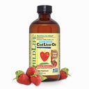 아이들을위한 CHILDLIFE ESSENTIALS Cod Liver Oil - 아기 6 개월, 유아, 추가 DHA, EPA, 오메가 3 지방산 - 딸기, 8 fl oz