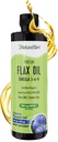 NaturalSlim Flaxseed Oil Liquid 신선한 맛 Flax Oil Organic Cold Pressed & High in Omega 3 6 9 Fatty Acid Flax Seed Supplement for Healthy Cell, Hair, Skin, & Nails - 신선한 맛 16 fl. Oz.