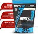 Eighty:20 Protein Powder Casein & Whey Blend | 남성 및 여성을위한 6 시간 근육 단백질 합성에 빠르고 느린 다이제스팅 단백질 | Keto Friendly & Great Tasting (Vanilla Ice Cream)