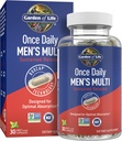생명의 정원 일단 매일 비타민 D3를 가진 남자를 위한 Multivitamin를 위한 최선 근육 기능 & 면역 체계 지원, K2를 가진 에너지 지원 혼합, 글루텐 자유로운, 비 GMO, Mint Esssenced, 30 일 공급