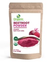 Organic Beet Root Powder | 8 oz 또는 226g | USDA Organic 승인, Raw and Non GMO | 니트로 산화물 승압기, 체력과 순환 증가 | Vegan | 인도에서 100% 원료, SHOPOSR(8oz)