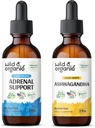 야생 & 유기 광고 지원 Tincture 2 fl oz & Ashwagandha Tincture 2 fl oz