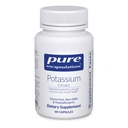 Pure Encapsulations Potassium (Citrate) - Nerve & Muscle Function, Adrenals, 호르몬, 심장 건강 및 에너지 * 지원에 필수 전해질 보충교재 - 칼륨 구연산염 캡슐 - 90의 캡슐