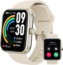TOZO 2025 새로운 iPhone&Android, 1.83"를 위한 남자 여자를 위한 향상된 똑똑한 시계 피트니스 추적자 Bluetooth 외침 [Answer/Make], IP68는 잠 감시자, 100+ 운동 형태 금을 방수 처리합니다