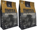 Majesty's Omega Wafers - 우량한 말/Equine 피부, 외투 및 면역 지원 보충교재 - Omega 3, 6, 9 및 Biotin (Regular, 2 팩 (120 조사 합계)
