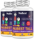 NuBest Tall | 지원 뼈 힘, 뼈 건강, 강화 된 면역 및 전체 바디 웰니스 칼슘, 콜라겐, 및 허브 5 + & 청소년|팩 2 | 2 개월 공급