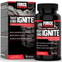 FORCE FACTOR 시험 X180 Ignite Fenugreek씨와 가진 남자를 위한 총 테스토스테론 승압기와 란 근육을 건설하는 녹차 추출물, 부스트 에너지 및 개량 성과, 60 조사