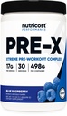 Nutricost Pre-X Xtreme Pre-Workout Powder Complex, 블루 라즈베리, 30 서빙, 채식, 비 GMO 및 글루텐 무료
