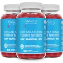 아이를 위한 Melatonin 1mg Gummies, 안전한, 약 자유로운 & 효과적인 자연적인 잠 아이를 위한 보조 보충교재. 어린이 1mg 멜라토닌 거미, 글루텐-Free 채식 휴식 수면 제품 for Ages 4+. 180ct (3)