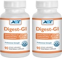 Digest-GI 소화 효소 - (90 x 2) 채식 캡슐 - 소화 및 여성과 남성을위한 완화