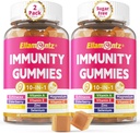 10-In-1 Multivitamins, 100 % 매일 아연, 비타민 C & D3 면역 보충 + Echinacea, Sambucus Elderberry, Turmeric, 마그네슘, 면역 지원, 전반적인 건강, 설탕 무료, 2 팩