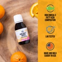 대상 생활 키즈 매일 오메가 - 과일 맛 3.33 온스. | Naturally Occurring Vitamin A & D | Monk Fruit & Orange flavor | 프리미엄 라인 잡힌 유아 오일