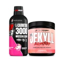 PROSUPPS L-Carnitine 3000 자극제 무료 액체 탄 (31 서빙, 드래곤 과일) 및 미스터 Hyde 서명 시리즈 사전 운동 에너지 분말 음료 (30 서빙, 딸기) 번들