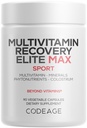 Codeage Multivitamin Recovery Elite Max Supplement - 비타민 A, C, D, E, B 복합체, 필수 미네랄, 산화제, Colostrum, Phytonutrients, Pantethine, Non-GMO, 스포츠 Multivitamins - 90 캡슐