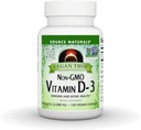 Source Naturals Vegan True, Non-GMO 비타민 D-3, 면역 및 뼈 건강을위한 다이어트 보충 *, 2,000 IU - 90 캡슐