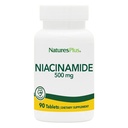 NaturesPlus Niacinamide - 500 mg, 90 정제 - 높은 효능 비타민 B3 보충 - 채식주의, 글루텐 무료 - 90 서빙