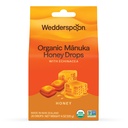 Wedderspoon Organic Manuka Honey Drops, Honey & Echinacea, 20 Count (Pack of 1) | 정품 뉴질랜드 꿀 | 드라이 스로트를위한 완벽한 Remedy
